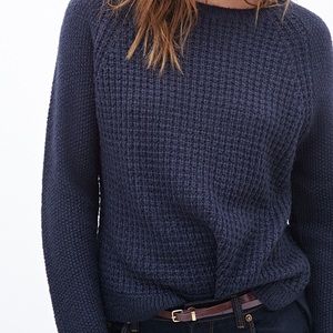 🌟Navy Waffle Knit Sweater🌟